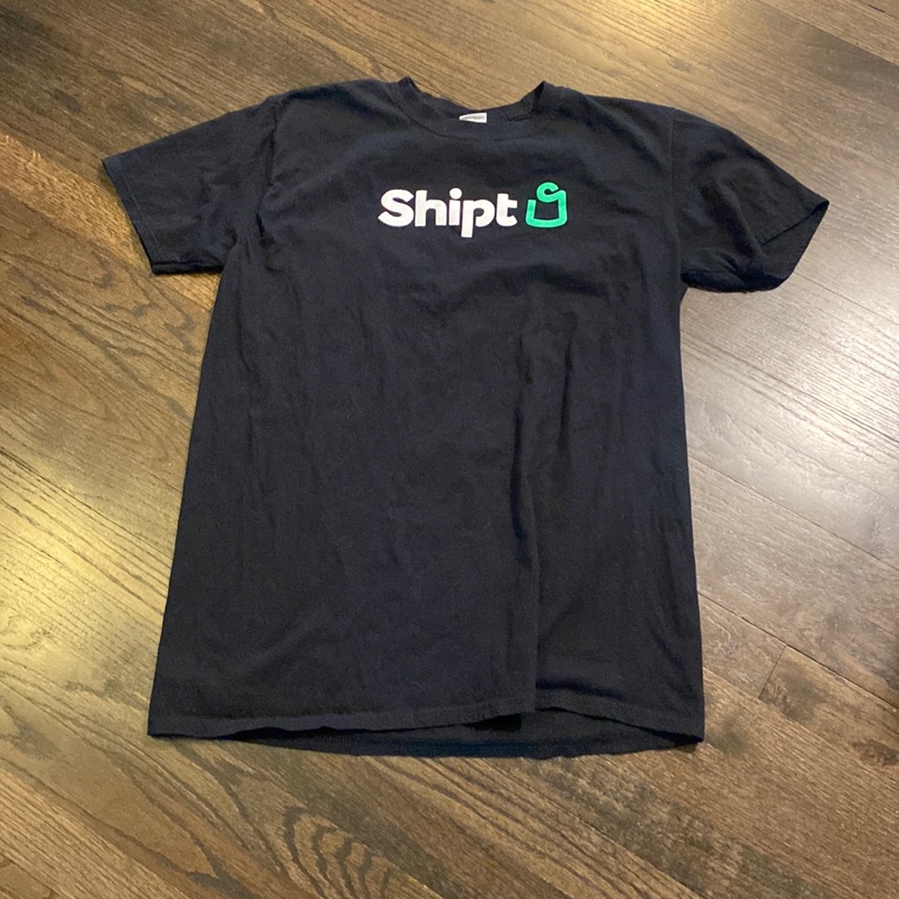 Shipt T Short Black Green White Large L NWOT